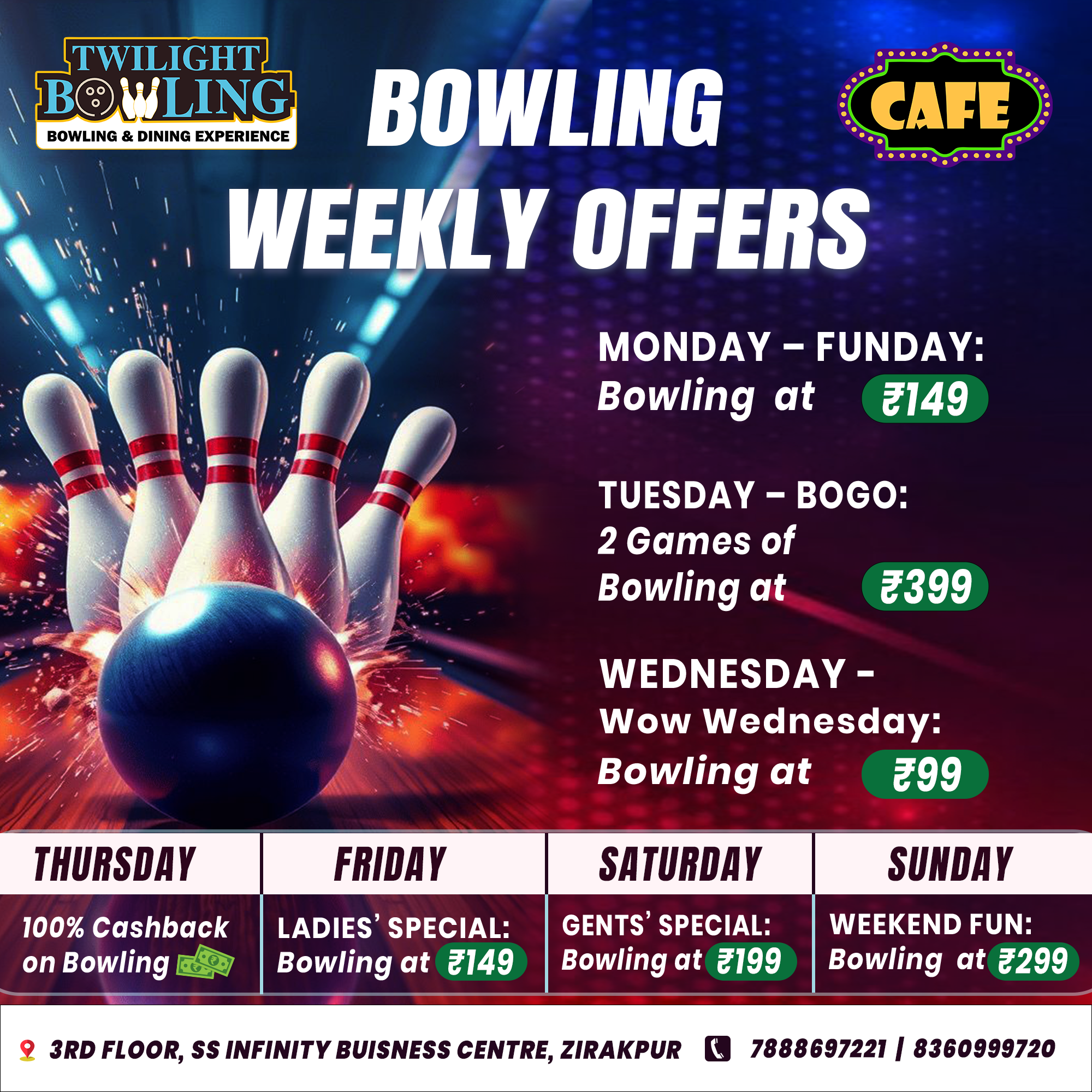 BOWLING WEEKLY OFFERS